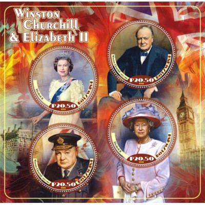 Великие люди Уинстон Черчилль и Елизавета II